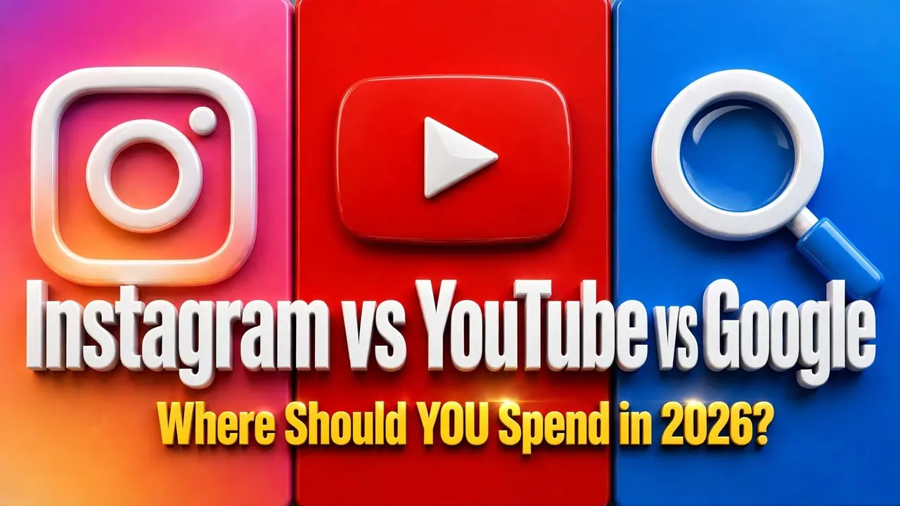 Instagram vs YouTube vs Google ads small business